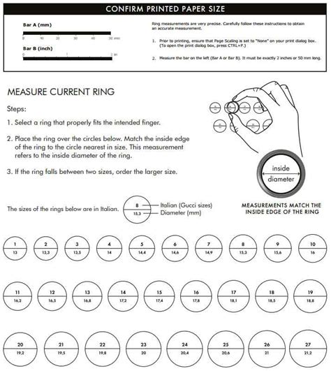 gucci ring size 11|Gucci jewelry size chart.